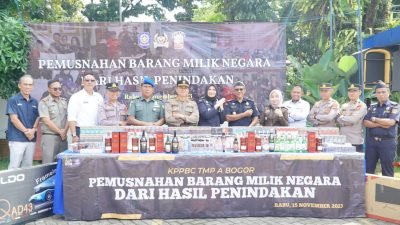 Nathabumi Bantu Bea Cukai Bogor Musnahkan Barang yang Menjadi Milik Negara Hasil Penindakan