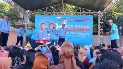 Rapim Kabupaten Bogor Gelar Genta Pasar Rakyat, Bagi-bagi Makanan hingga Tes Kesehatan untuk Pedagang Pasar Cigombong