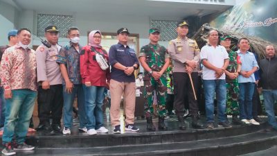 Kapolres dan Dandim 0621 Kabupaten Bogor Kunjungi Pos Pam Nataru Cibinong