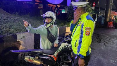 Satlantas Polresta Bogor Tindak Pengguna Knalpot Brong Secara Mobile
