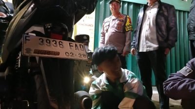 Beri Rasa Nyaman Masyarakat, Polsek Gunung Putri Bareng Muspika Gelar Razia Knalpot Brong
