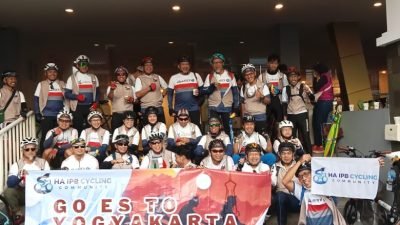 HA IPB Cycling Sukses Gelar Aksi Gobar ke Yogyakarta, Tempuh Jarak 106 KM
