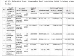 Laporan Dana Kampanye di Kabupaten Bogor Dinilai janggal, Yusfitriadi: Dana Milik Partai Hanura Masa “Nol”