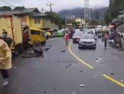 Breaking News, Sejumlah Kendaraan Tabrakan Beruntun di Jalur Puncak Bogor