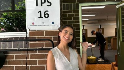 Artis Acha Septriasa Sudah Nyoblos di Australia