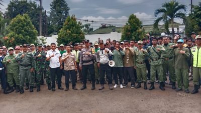 Pemdes Wanaherang Gunung Putri Kerahkan 188 Satlinmas untuk Amankan TPS