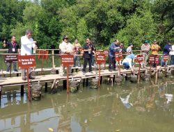 Menteri LHK bersama PWI Pusat Lakukan Penanaman Pohon Mangrove