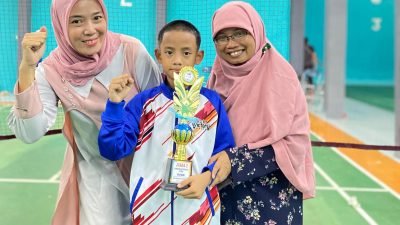 Bikin Bangga Orang Tua dan Sekolah, Hafidz Atlet Bulutangkis Termuda Juara Kedua 02SN Tingkat Kecamatan Kemang