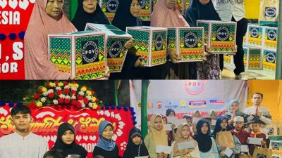 POV Indonesia Rayakan HUT Ke-1, Salurkan 132 Paket Sembako Kepada Anak Yatim dan Kaum Dhuafa