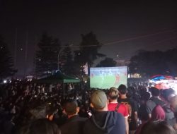 Meski Kalah 2-0 dari Uzbekistan, Pendukung Garuda Muda di Gunung Putri Tetap Antusias