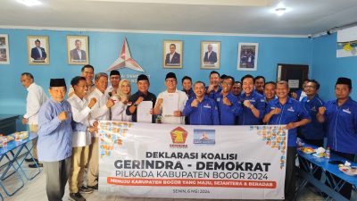 Sah! Gerindra dan Demokrat jadi Koalisi di Pilbup Bogor 2024