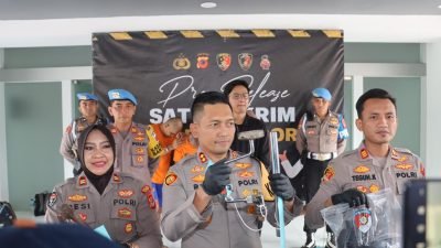 Pelaku Curat di Minimarket Cikeas Gunung Putri Dibekuk Polres Bogor