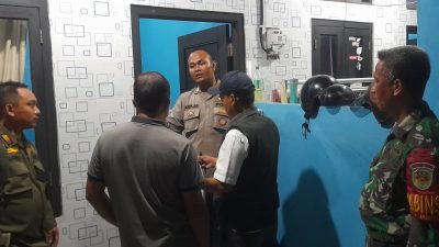 Babinkamtibmas, Babinsa dan Banpol Desa Jampang Kemang Kompak Awasi Penghuni Kontrakan