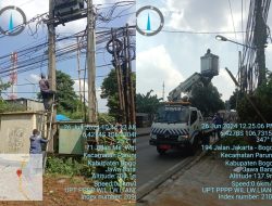 Keren!!! Meski Bukan Kewenangannya, Dishub Kabupaten Bogor Perbaiki PJU Jalan Raya Kemang-Parung