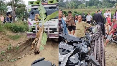 Ancam Keselamatan Warga, Emak-Emak di Jonggol Stop Mobil Truk Tanah Galian Ilegal di Sukamakmur