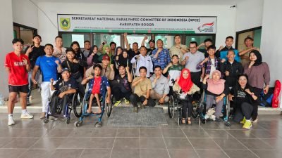 Dispora Kabupaten Bogor Lepas Keberangkatan 57 Atlet NPCI ke Pelatda Jabar