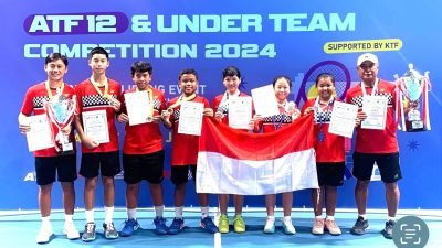 Ardi Rivali Sukses Bawa Timnas Tenis Juara ATF 12 Under Team Competition 2024
