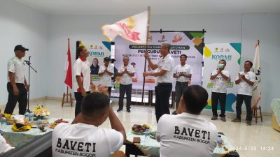 Lantik Pengurus Baveti Kabupaten Bogor periode 2024-2029, Maruli Apresiasi Peran Kormi Kabupaten Bogor
