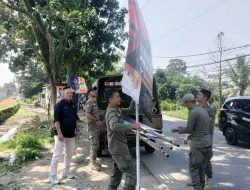 Puluhan Spanduk Rokok Tidak Berizin Dibredel Satpol PP Rancabungur