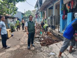 Realisasikan DD Tahap I, Pemdes Ciangasana Bangun Drinase dan Betonidasi Jalan Sepanjang 227 Meter