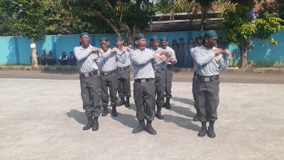 Sambut HUT RI Ke-79, Pemcam Kemang Gelar Lomba PBB Linmas