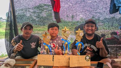 Pada Event 4 Juta Lapak Babakan Setu, Team Saborat KG Sabet 3 Piala Merpati Kolong