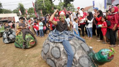 Hebat, Karang Taruna Desa Citayam Gelar Karnaval Teaterikal Perjuangan dan Lomba Nasi Tumpeng dalam Semarak HUT RI Ke-79