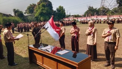 Peringati Hari Jadi Pramuka Ke-63, Kwartir Cabang Gunung Putri Gelar Upacara