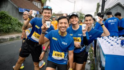 Dukung Maybank Marathon, AQUA Serukan Gaya Hidup Sehat sambil Lestarikan Alam