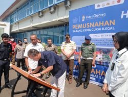 Nathabumi Bantu Bea Cukai Bogor Musnahkan Barang Hasil Penindakan