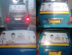 Sosialisasikan Paslon Rudy Susmanto-Jaro Ade, Suara Muda Istimewa Bogor Timur Pasang Stiker di Puluhan Mobil Angkot