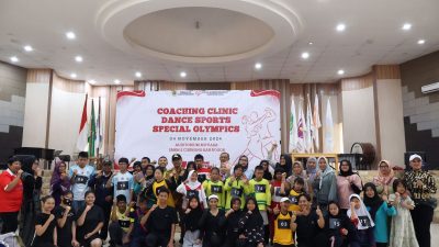 Puluhan Peserta Ikuti Coaching Clinic Dance Sport Special Olympics