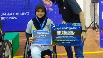 Luar Biasa, Atlet Tenis Meja SOD NPCI Sabet Medali di Kejuaran Tenis Meja se-Jabar 2024