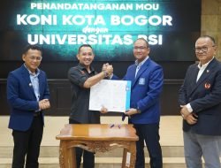 Langkah Cerdas KONI Kota Bogor Lakukan MoU dengan Universitas Bina Sarana Informatika
