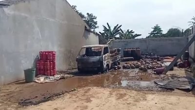 Gudang Pengoplos Gas Elpiji di Gunungsindur Meledak, Ketua RT: Kaca dan Tembok Rumah Warga Sekitar Sampai Bergetar
