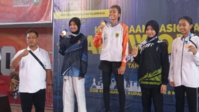 Atlet Taekwondo PPOPM Kabupaten Bogor Sabet Emas Kejurnas 2024