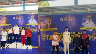 Dua Atlet Taekwondo PPOPM Kabupaten Bogor Sabet Medali Perak