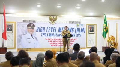 Pj. Bupati Bogor Pimpin High Level Meeting Pengendalian Inflasi