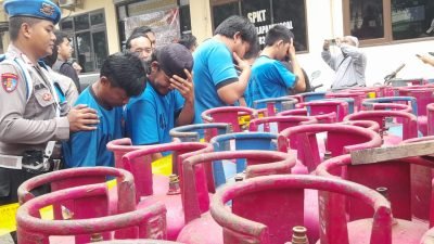 Polsek Klapanunggal Bekuk 8 Pelaku Pengoplos Gas Subsidi, AKP Silfi: Didistribusikan ke Jakarta