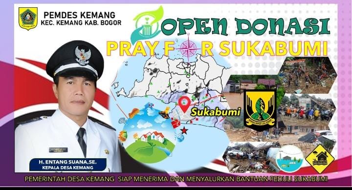 Peduli Bencana di Sukabumi, Pemdes Kemang Open DonasiÂ