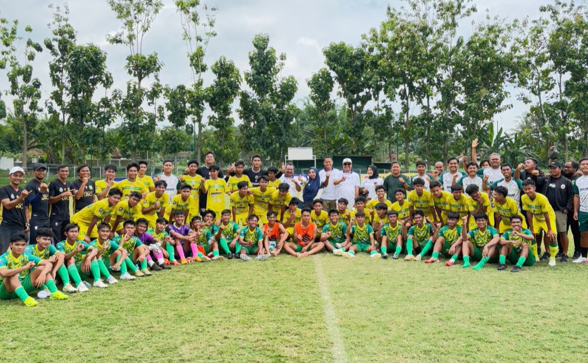 Tim Sepakbola Porprov Kabupaten Bogor Tahan Imbang PSS Sleman 