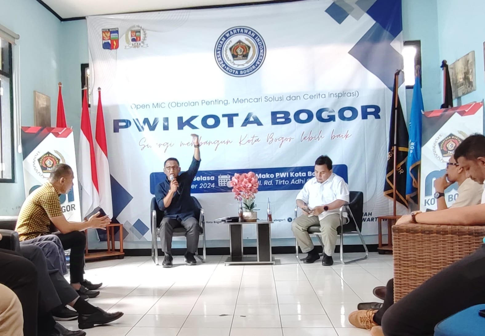 PWI Kota Bogor Gelar Open Mic, Fasilitasi Pemkot dan DPRD Kota Bogor Ekspos Kinerja 2024