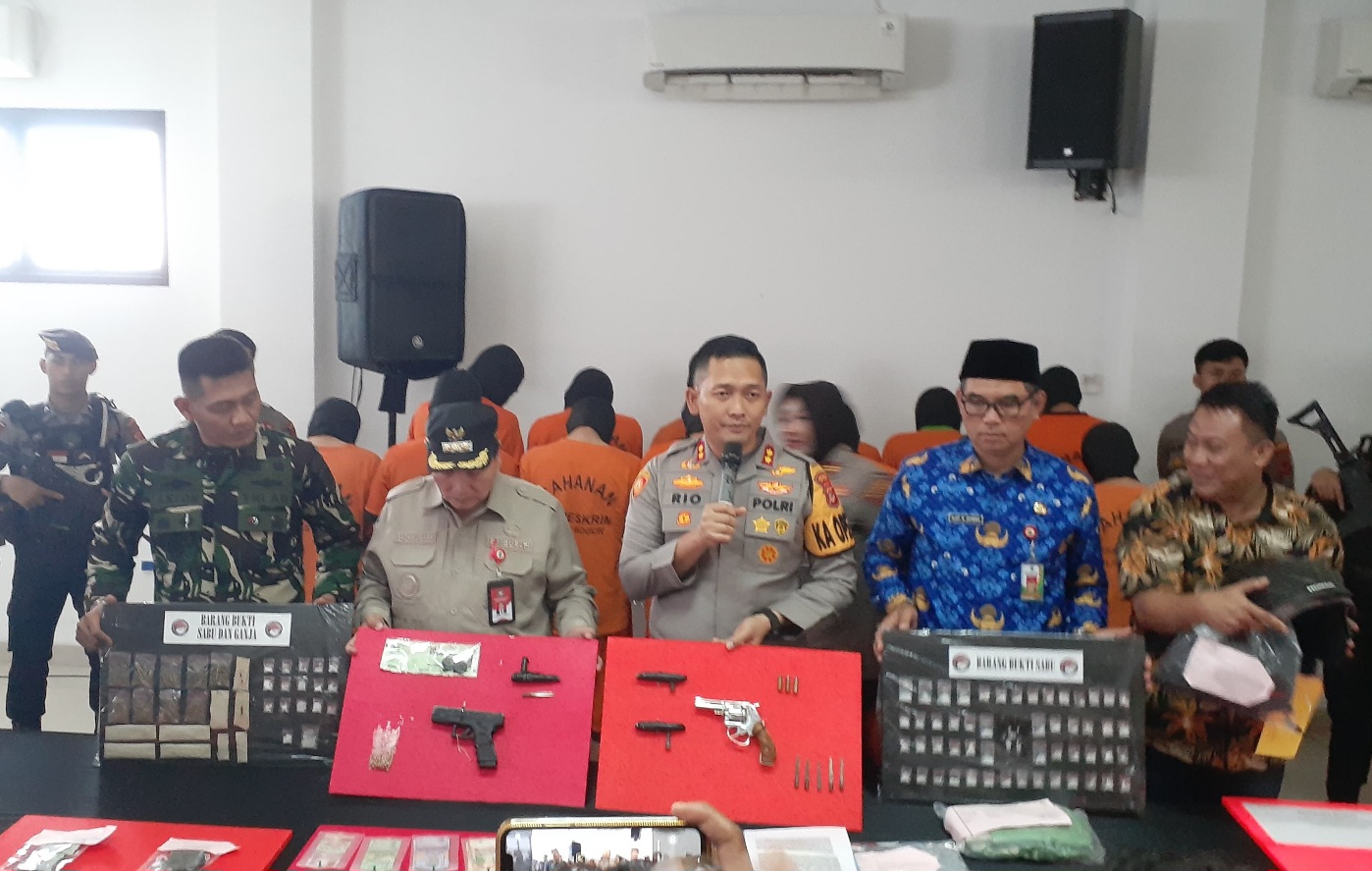Tahun 2024, Polres Bogor Berhasil Ungkap 1.717 Tindak Kejahatan