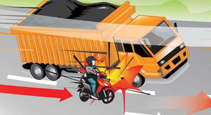 Gagal Nyalip, Pengendara Sepeda Motor Tewas Terlindas Truk di Cileungsi