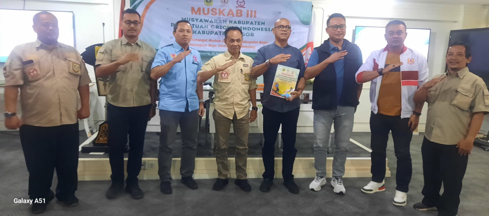 Juju Djunaedi Resmi Pimpin Cabor Cricket Kabupaten Bogor