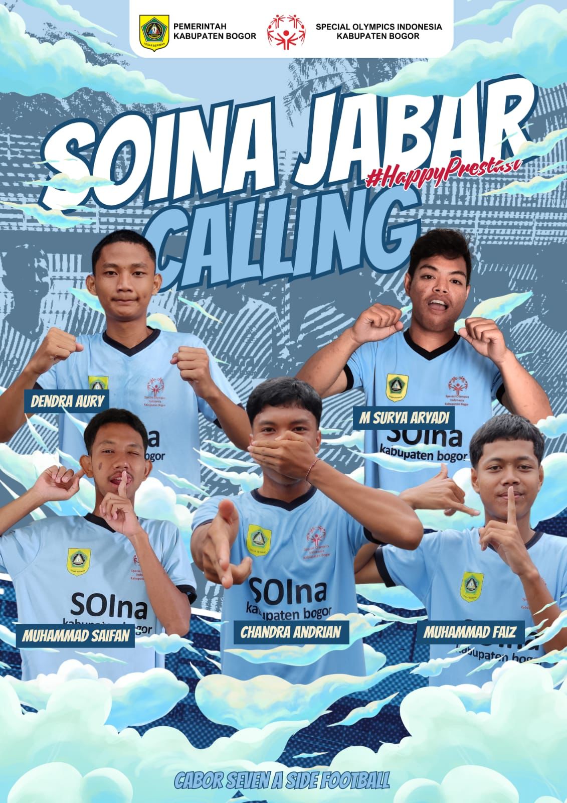 Lima Pemain Seven A Side Football Kabupaten Bogor Dipanggil SOIna Jabar