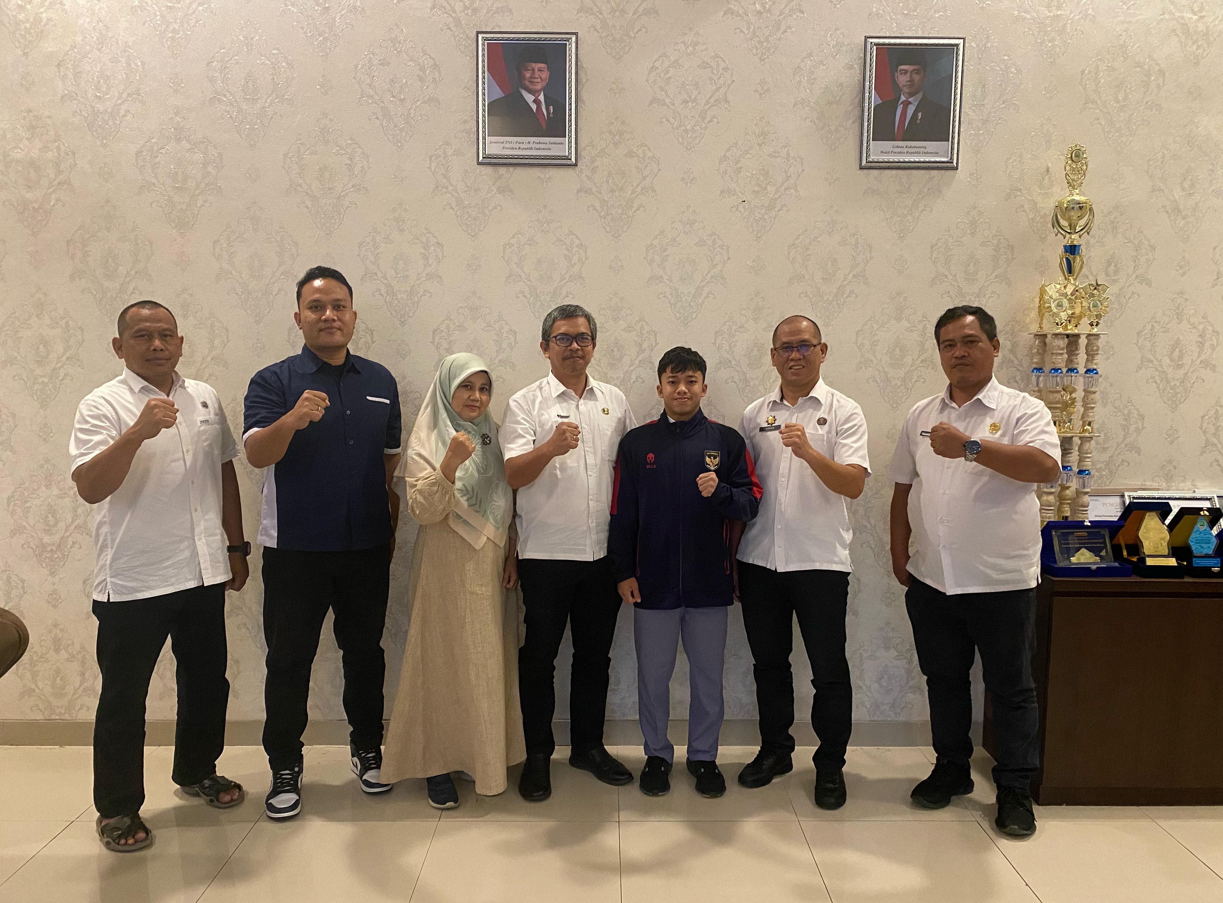 Dispora Kabupaten Bogor Apresiasi Prestasi Juara Dunia Karate Naufal Putra Diandra