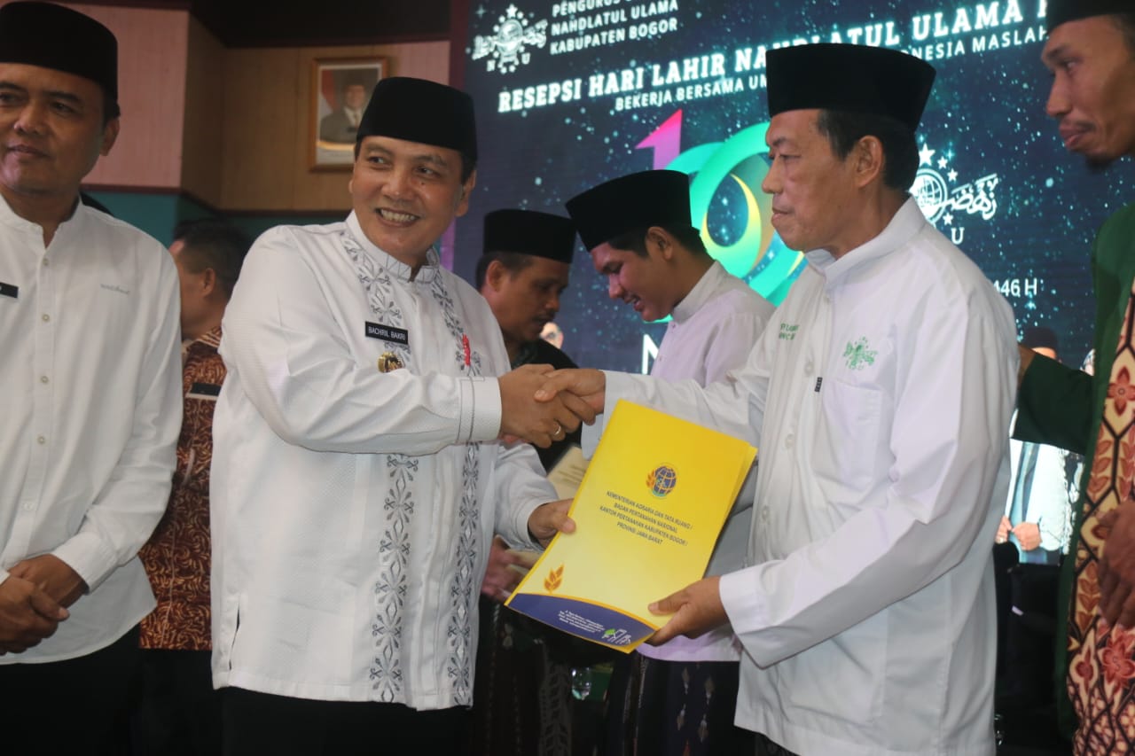 Hadiri Peringatan Harlah NU ke-102, Bachril Bakri Ucapkan Terima Kasih Atas Peran Aktif Membangun Kabupaten Bogor