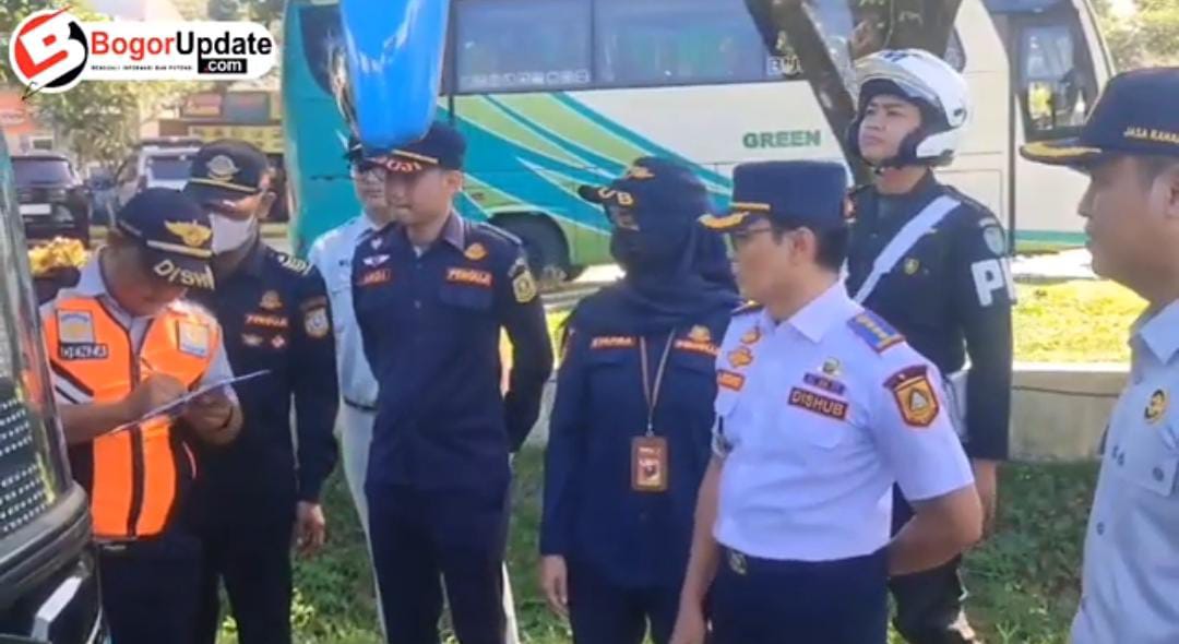 Duh, Dishub Kabupaten Bogor Temukan 3 Bus Bermasalah saat Ramp Check di Puncak