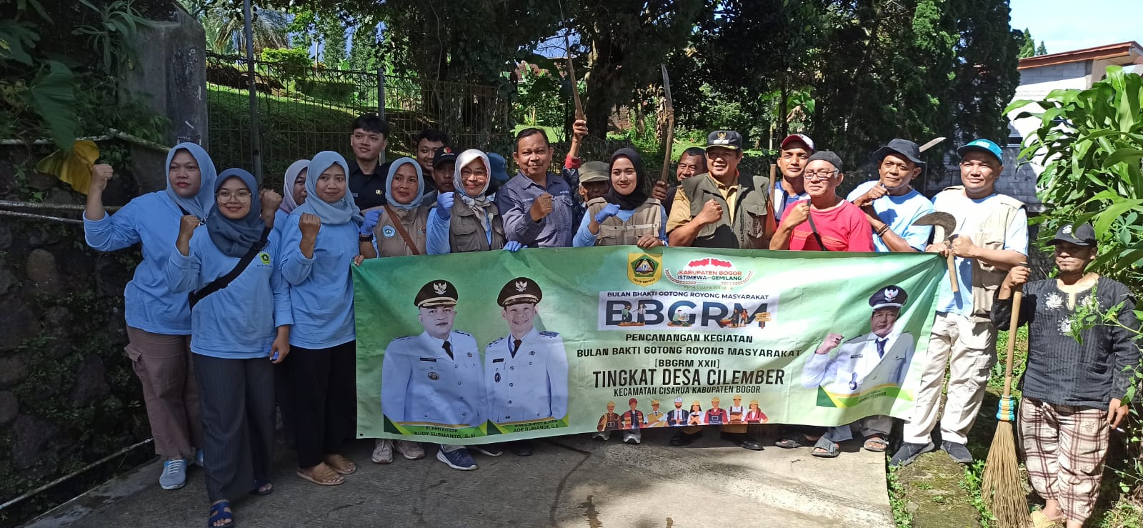 Semangat Warga Kampung Sawah Cilember: Gotong Royong Massal Peringati Bulan Bakti di Cisarua